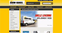 Desktop Screenshot of bouw-handel.nl